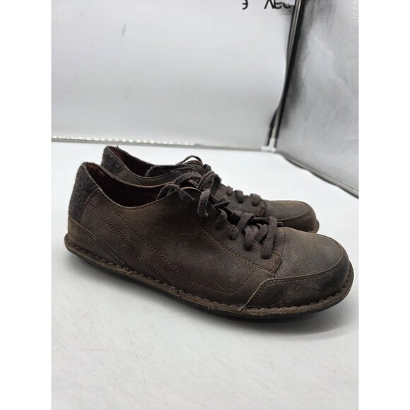 Patagonia Shoes Mens 8 Brown banyan Leather Lace Up Casual OrthoLite Comfort - Picture 1 of 11